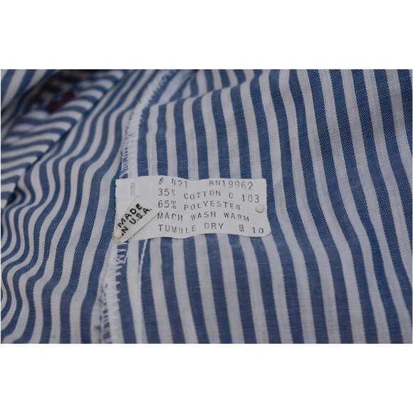 Vintage 80s does 50s Sailor Dress Pockets 10 M - Picture 10 of 10